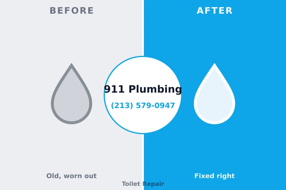 Before and after: plumbing repair Center, TX